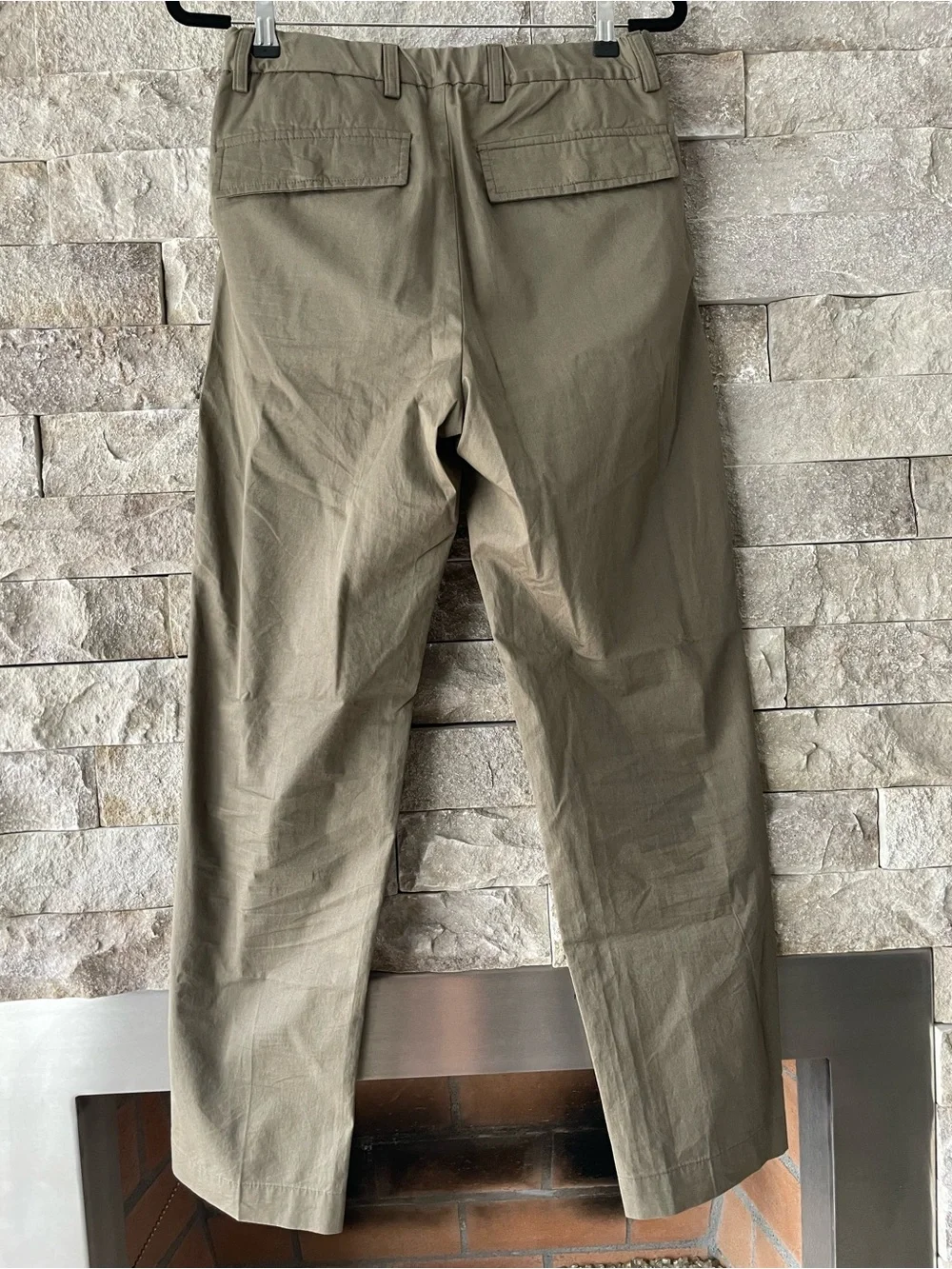 Mossimo Dutti Men's Olive Straight-Leg Chinos